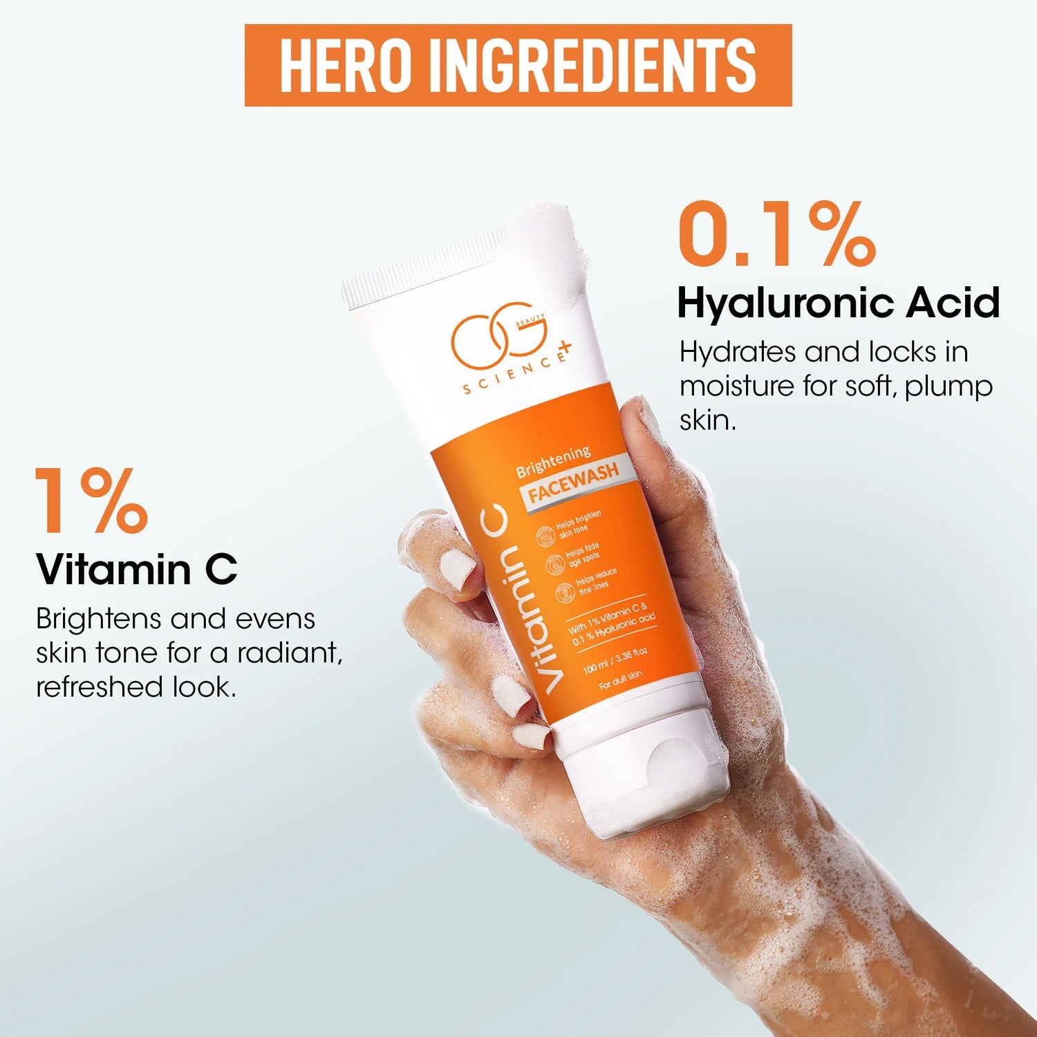 OG Beauty Vitamin C Brightening Facewash - (1 Pc /  100Ml) OG Beauty Vitamin C Brightening Facewash - (1 Pc /  100Ml)